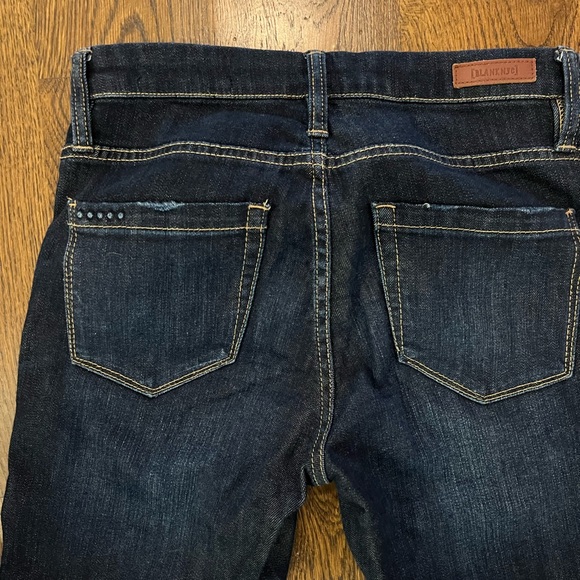 Blank NYC Mid Rise Dark Wash Distressed Skinny Jeans - Picture 4 of 4